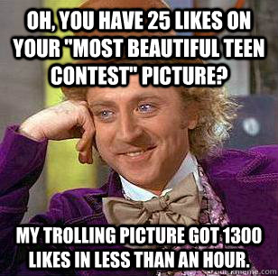 Oh, you have 25 likes on your 