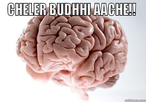 CHELER BUDHHI AACHE!!  Scumbag Brain