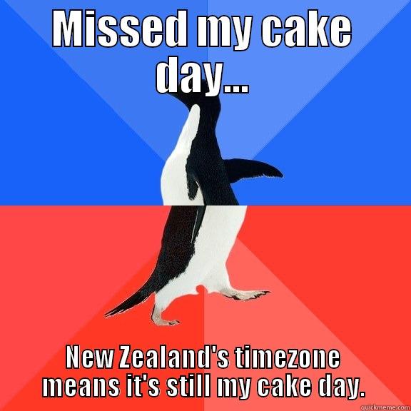 Some people say you shouldn't live in the past. Those people are wrong. - MISSED MY CAKE DAY... NEW ZEALAND'S TIMEZONE MEANS IT'S STILL MY CAKE DAY. Socially Awkward Awesome Penguin