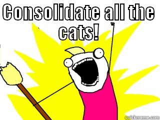 CONSOLIDATE ALL THE CATS!  All The Things