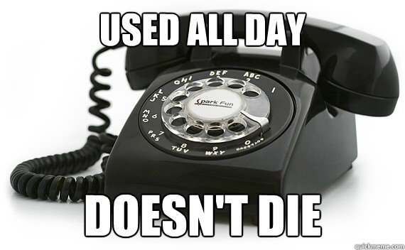 Used all day doesn't die  Good Guy Rotary Phone