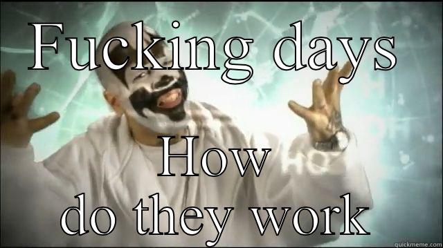 FUCKING DAYS HOW DO THEY WORK Misc