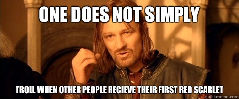 One does not simply troll when other people recieve their first RED Scarlet  One Does Not Simply