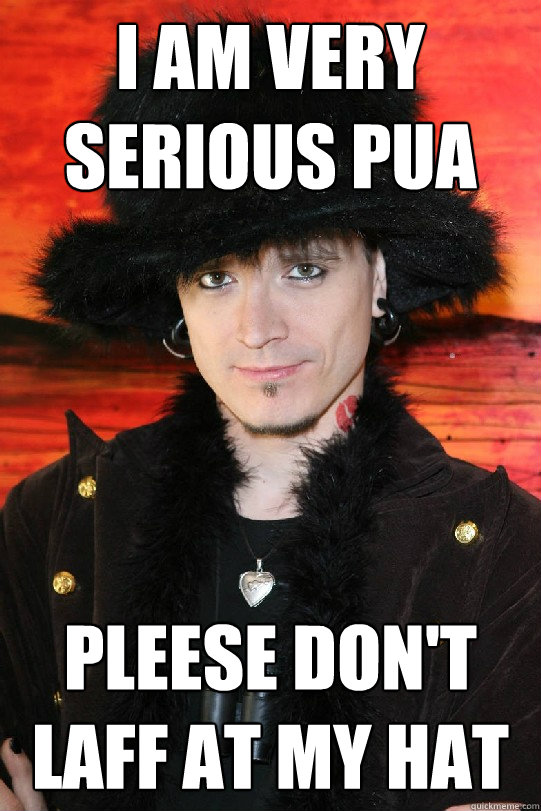 I am very serious pua pleese don't laff at my hat  Lolgame