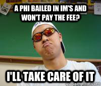 A phi bailed in IM's and won't pay the fee? i'll take care of it - A phi bailed in IM's and won't pay the fee? i'll take care of it  Frugal Badass Paik