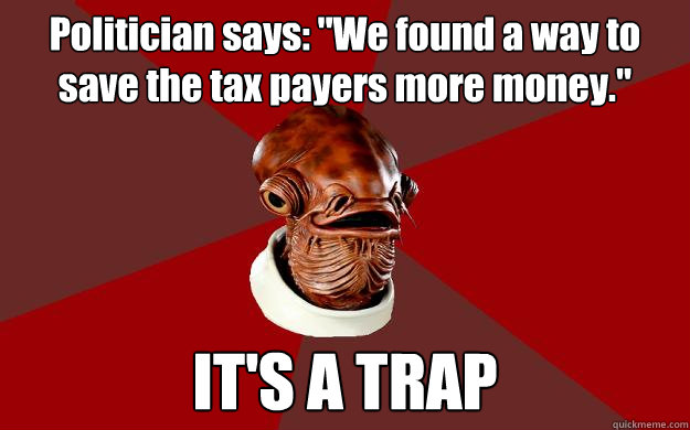 Politician says: 