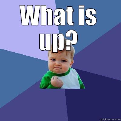 WHAT IS UP?  Success Kid