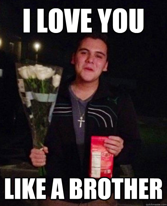 I LOVE YOU LIKE A BROTHER  Friendzone Johnny