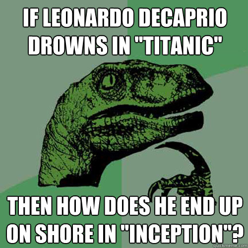 if Leonardo decaprio drowns in 