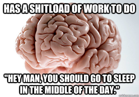 Has a shitload of work to do 