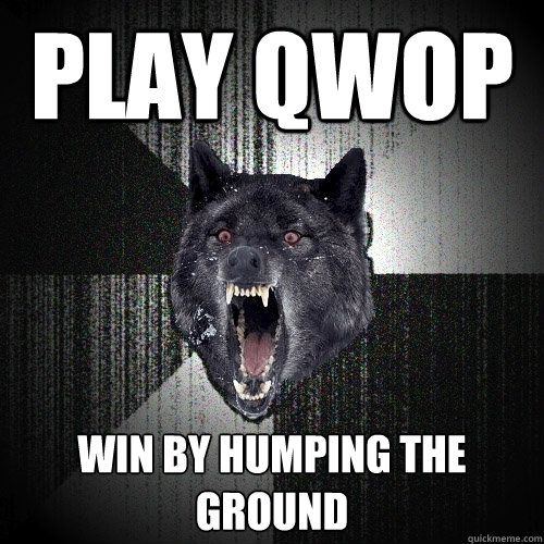 play qwop win by humping the ground  Insanity Wolf