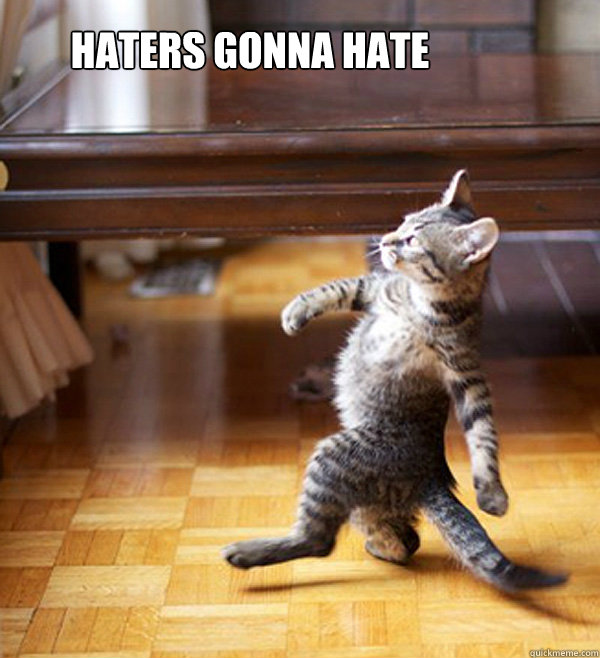 Haters gonna hate  