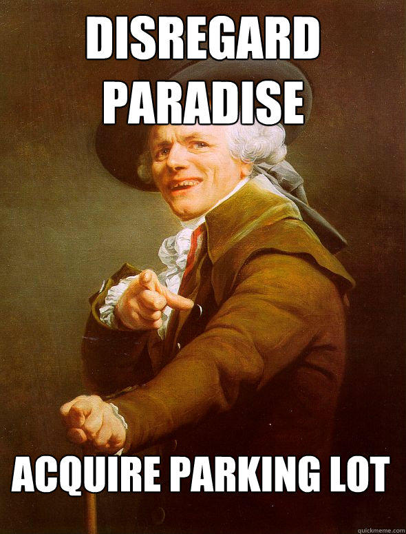 Disregard Paradise Acquire Parking Lot  Joseph Ducreux