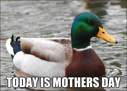  Today Is mothers day  Actual Advice Mallard