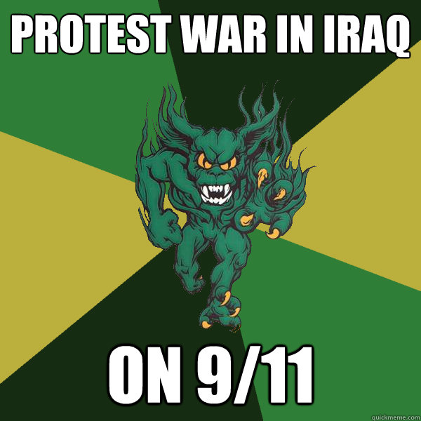 PROTEST WAR IN IRAQ ON 9/11  Green Terror