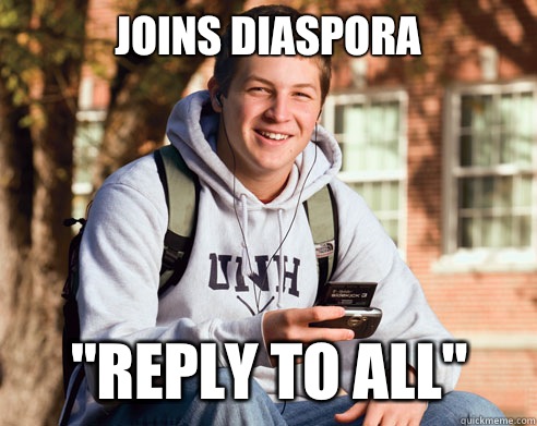 joins diaspora 