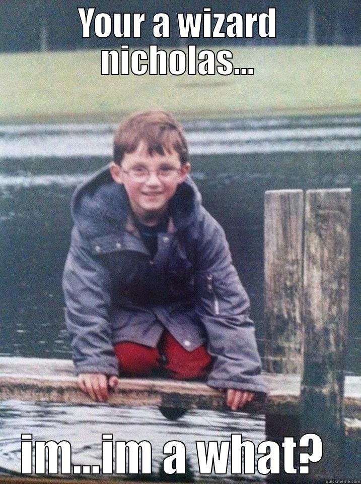 YOUR A WIZARD NICHOLAS... IM...IM A WHAT?  Misc