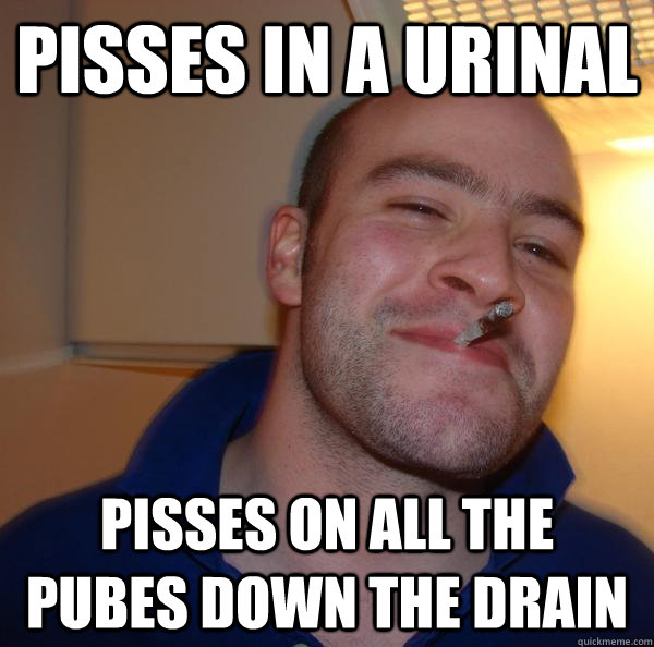 Pisses in a urinal  pisses on all the pubes down the drain - Pisses in a urinal  pisses on all the pubes down the drain  Misc