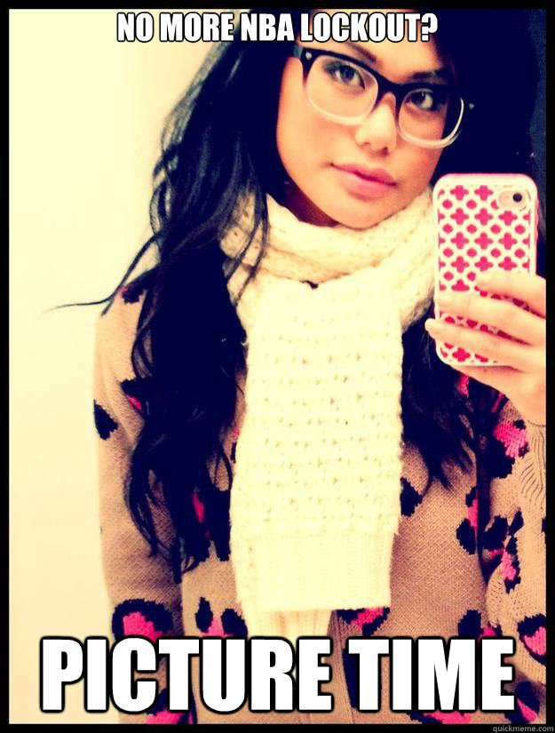no more NBA lockout? Picture time  Bashful Bianca