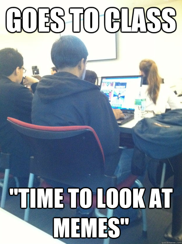Goes to Class 