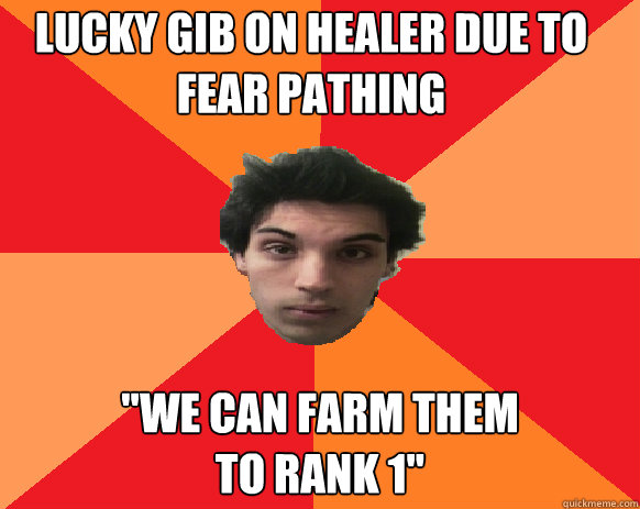 lucky gib on healer due to fear pathing 