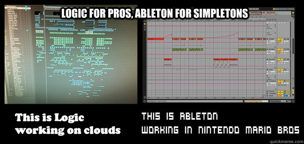 Logic for pros, Ableton for simpletons - Logic for pros, Ableton for simpletons  Logic vs Ableton