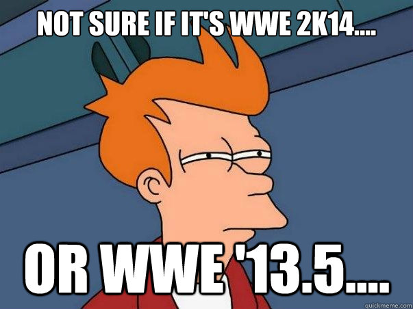 Not sure if IT'S WWE 2k14.... oR wWE '13.5....  Not sure if deaf