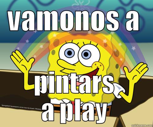BOB PLAY - VAMONOS A PINTARS A PLAY Spongebob rainbow
