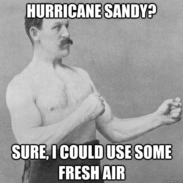hurricane sandy? sure, i could use some fresh air - hurricane sandy? sure, i could use some fresh air  Misc