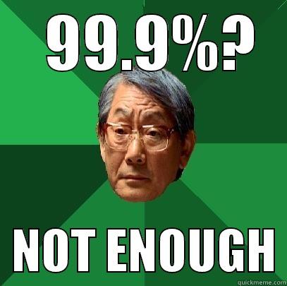   99.9%?   NOT ENOUGH High Expectations Asian Father