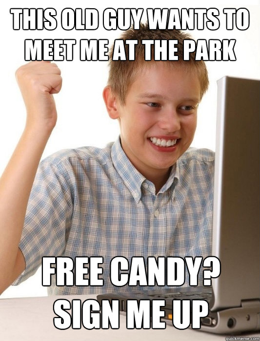 This old guy wants to meet me at the park FREE CANDY? Sign me up  First day on the internet kid on youtube songs