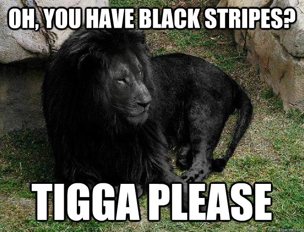 Oh, you have black stripes? Tigga please - Oh, you have black stripes? Tigga please  Misc