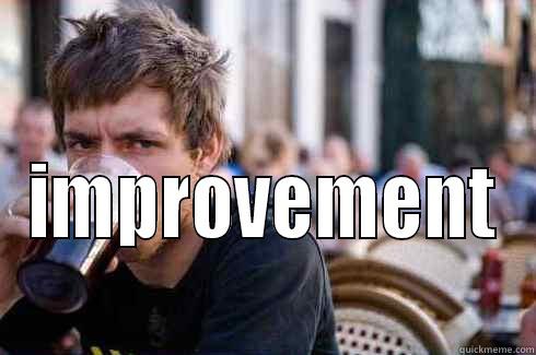  IMPROVEMENT  Lazy College Senior