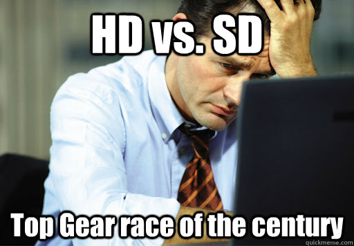 HD vs. SD Top Gear race of the century  