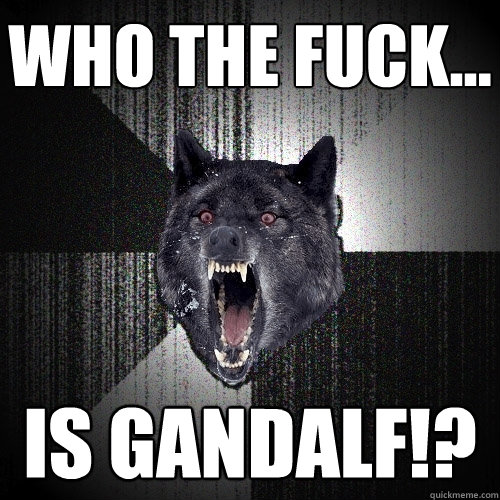 WHO THE FUCK... IS GANDALF!?  Insanity Wolf