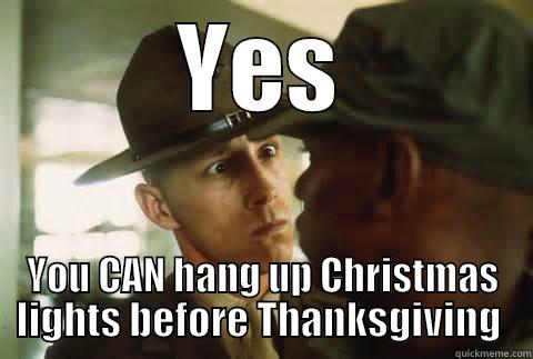 YES YOU CAN HANG UP CHRISTMAS LIGHTS BEFORE THANKSGIVING  Misc