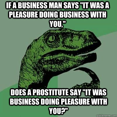 If a business man says 