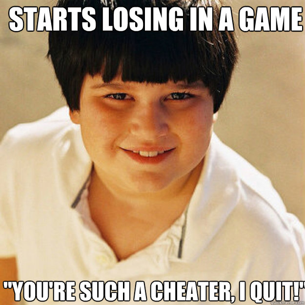 Starts losing in a game 