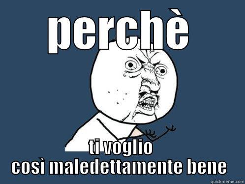 PERCHÈ TI VOGLIO COSÌ MALEDETTAMENTE BENE  Y U No