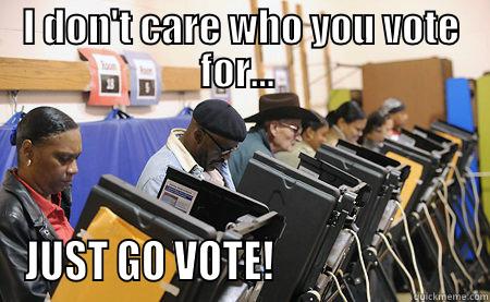 Just Vote   - I DON'T CARE WHO YOU VOTE FOR...  JUST GO VOTE!                        Misc
