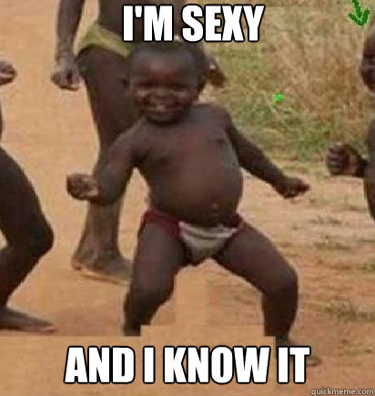 I'm sexy and I know it  dancing african baby