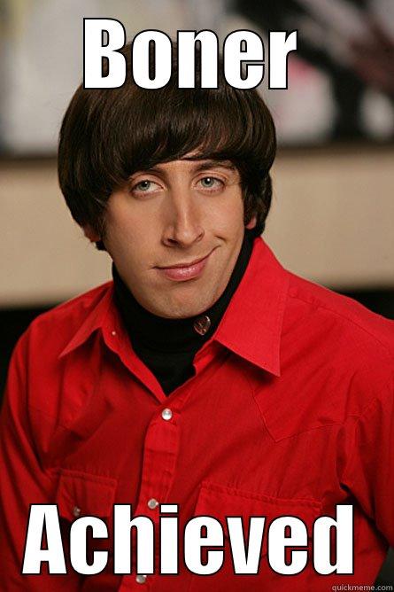 BONER ACHIEVED Pickup Line Scientist