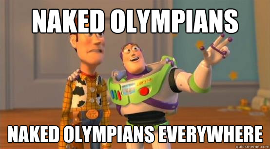 Naked olympians naked olympians everywhere  Buzz Glitter