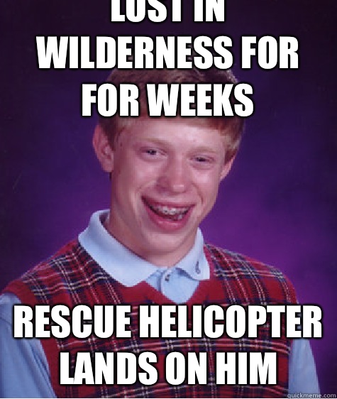 Lost in wilderness for for weeks Rescue helicopter lands on him  Unlucky Brian
