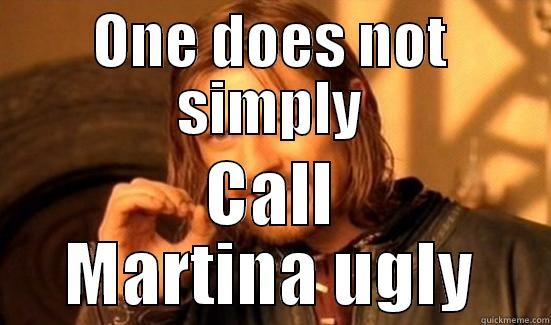ONE DOES NOT SIMPLY CALL MARTINA UGLY Boromir