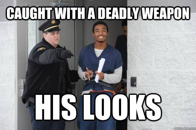 Caught with a deadly weapon His Looks  Ridiculously Photogenic Prisoner