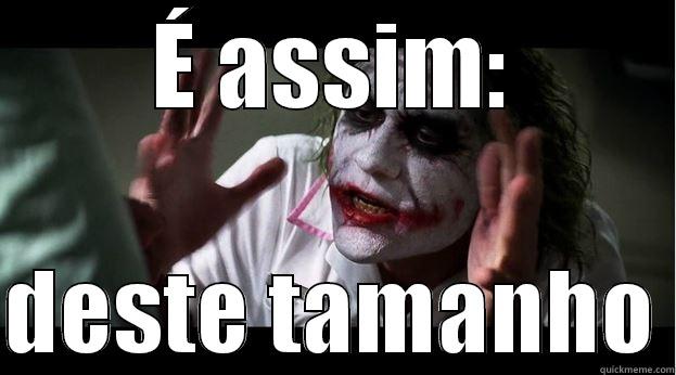É ASSIM:  DESTE TAMANHO Joker Mind Loss