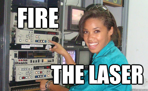 FIRE THE LASER  Technology Girl