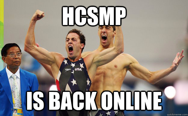 hcsmp  is back online  - hcsmp  is back online   Misc