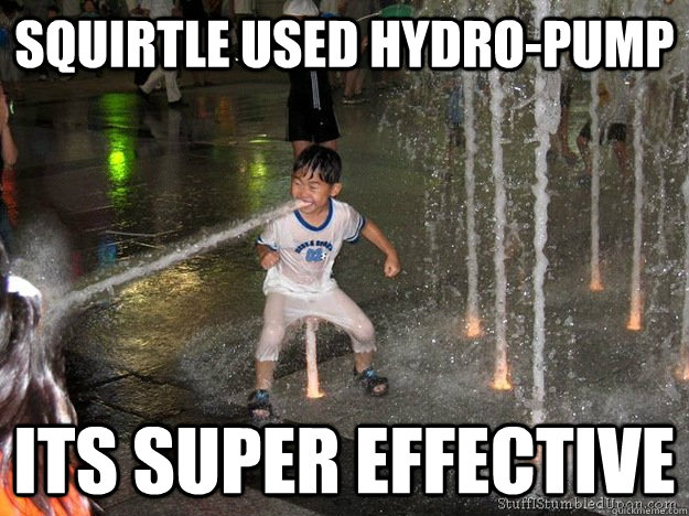 Squirtle used Hydro-Pump Its Super effective  Real Life Pokemon battle